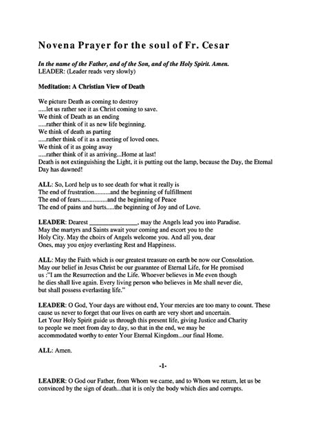Rosary Prayer For Death Anniversary Pdf .